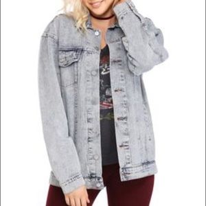 Windsor blue ripped jean jacket.